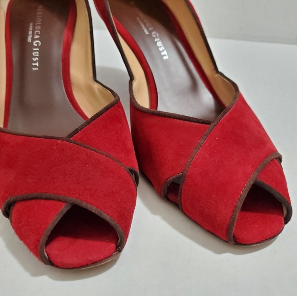 MARIOLUCA GIUSTI FIRENZE Pump Heel Peep-toe Shoes - Picture 2 of 7